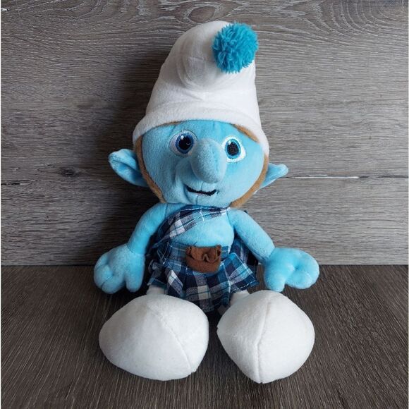 The Smurfs 2 Gutsy Scottish Smurf Plush Stuffed Animal - Picture 1 of 6